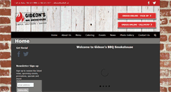 Desktop Screenshot of gideonsbbq.com